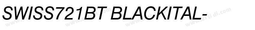 SWISS721BT BLACKITAL字体转换